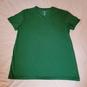 American Eagle Simple V-Neck Tee [L] Green